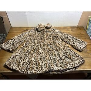 Elegant Leopard Print Teddy Jacket